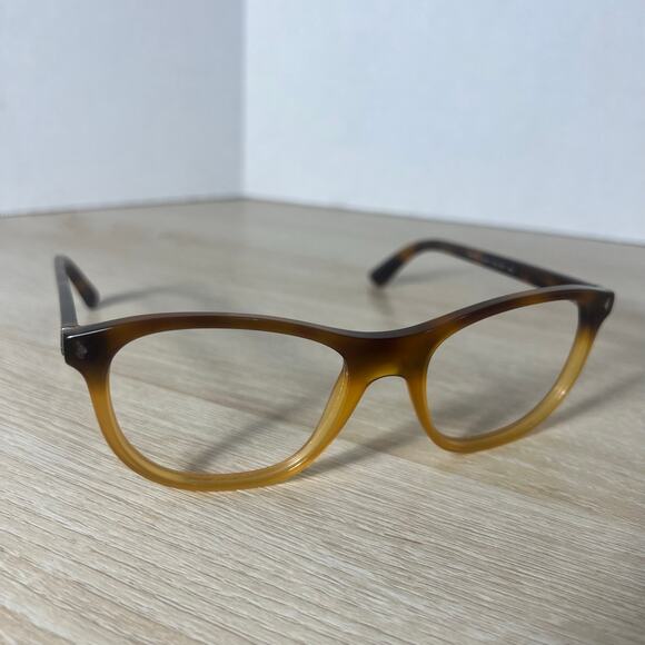 Prada VPR17R TKU-1O1 Eyeglasses Brown Honey Transparent Frames Italy 54-19-145 main image 6